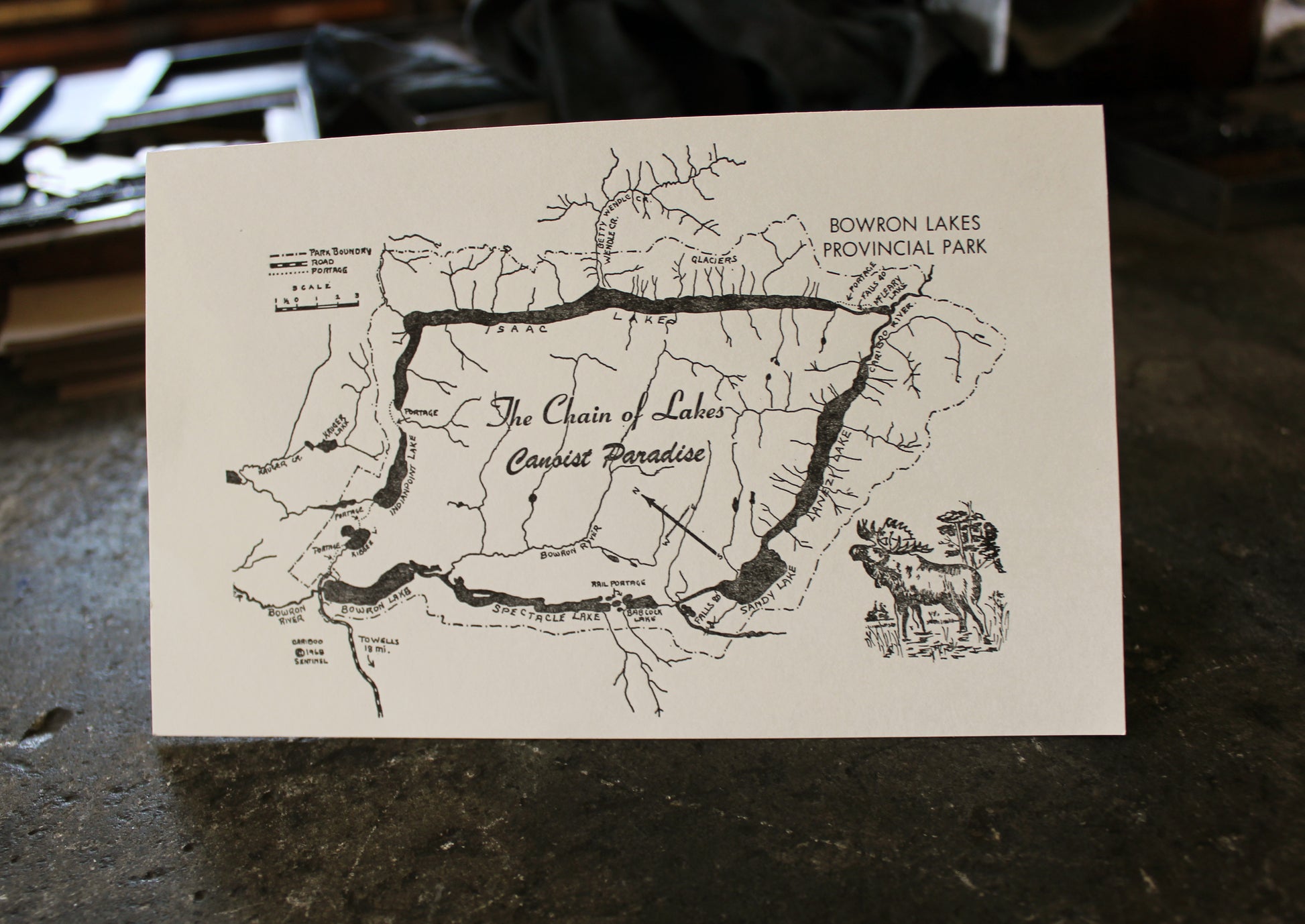 Canoeist Paradise - Letterpress Cards