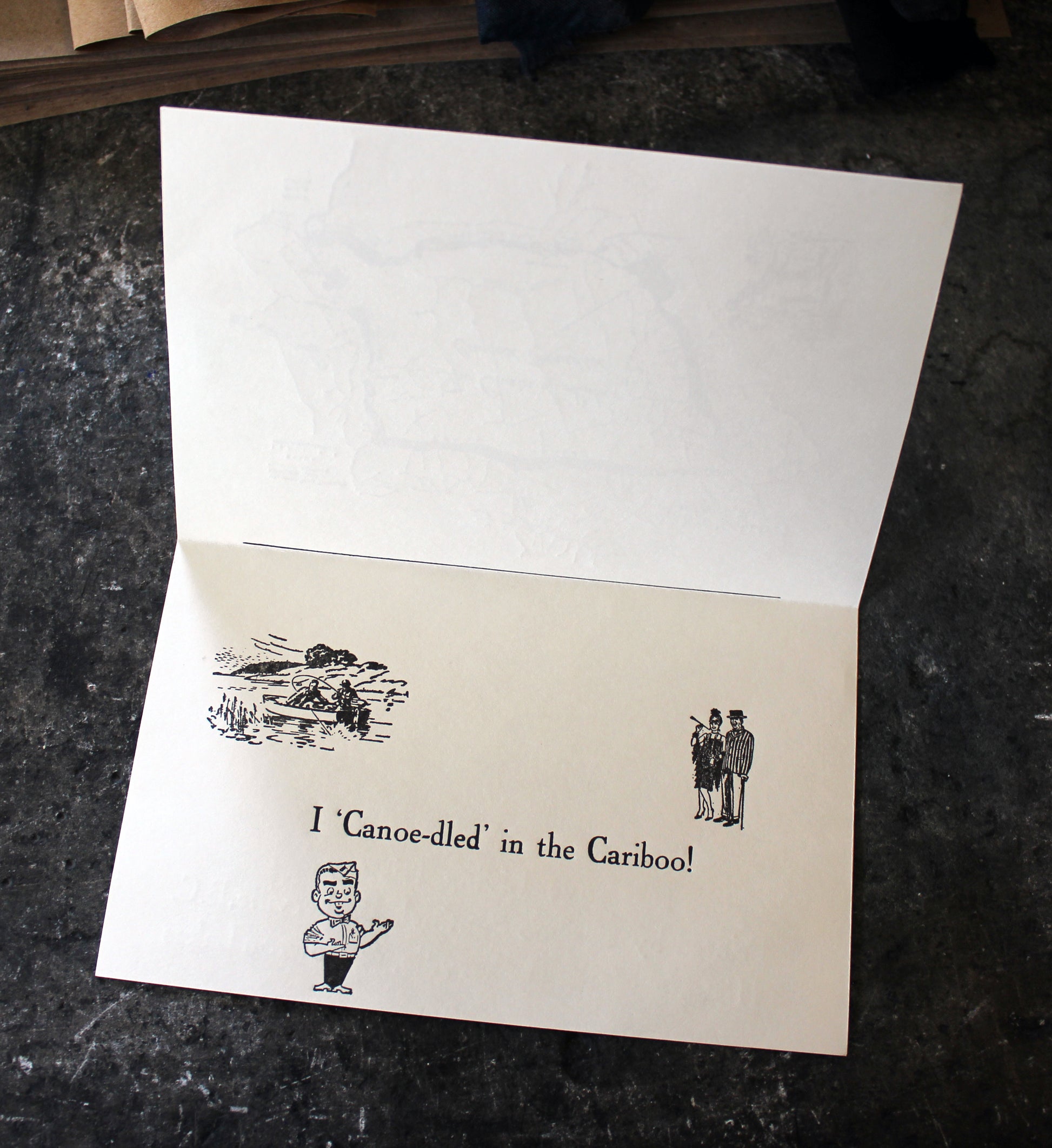Canoeist Paradise - Letterpress Cards