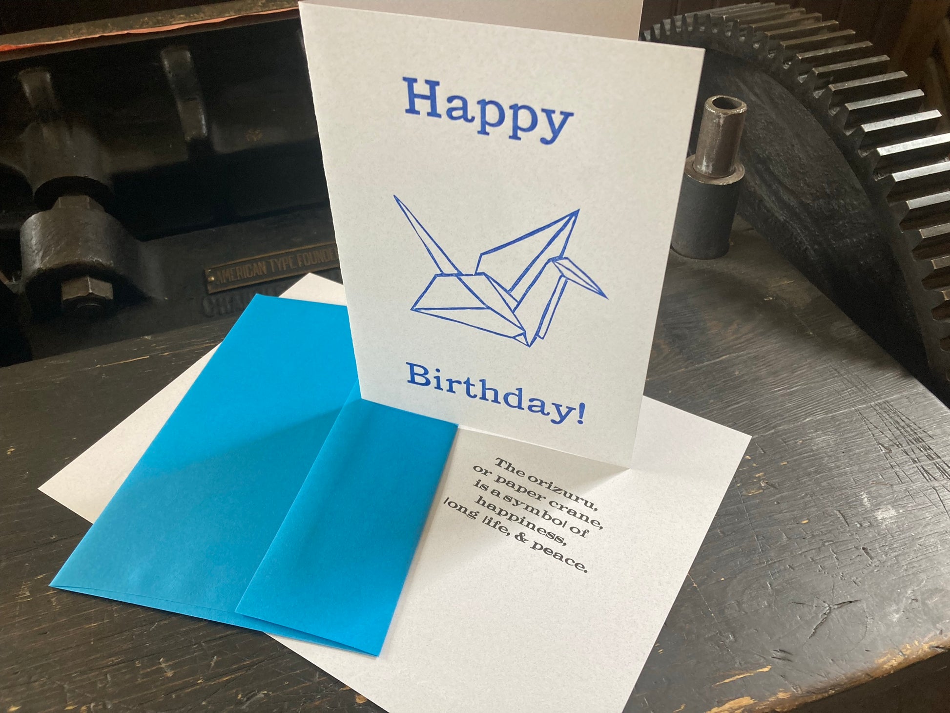 Happy Birthday/Anniversary - Letterpress Cards